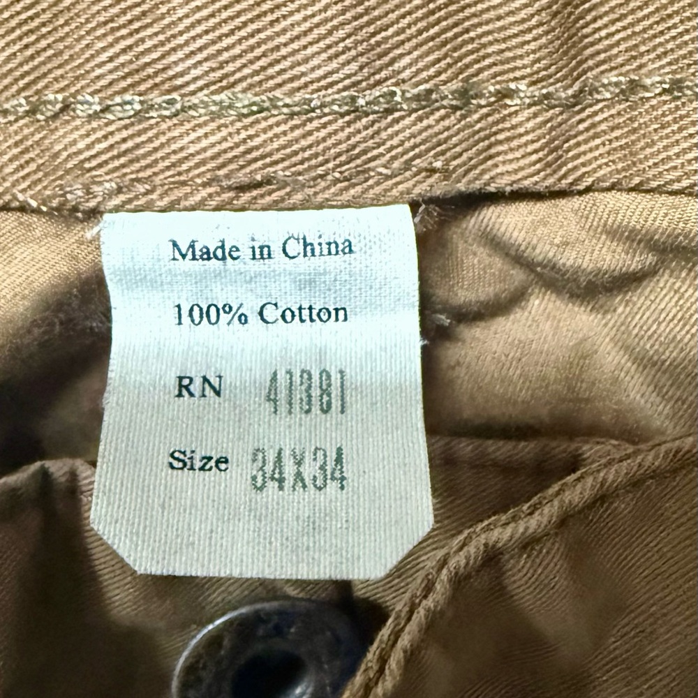 RRL Double RL Tan, utility style. 8 pocket cargo Pants 34/34 - Picture 15 of 16